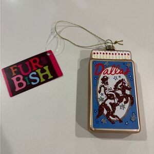 Furbish Studio Dallas Holiday matchbook Christmas Ornament